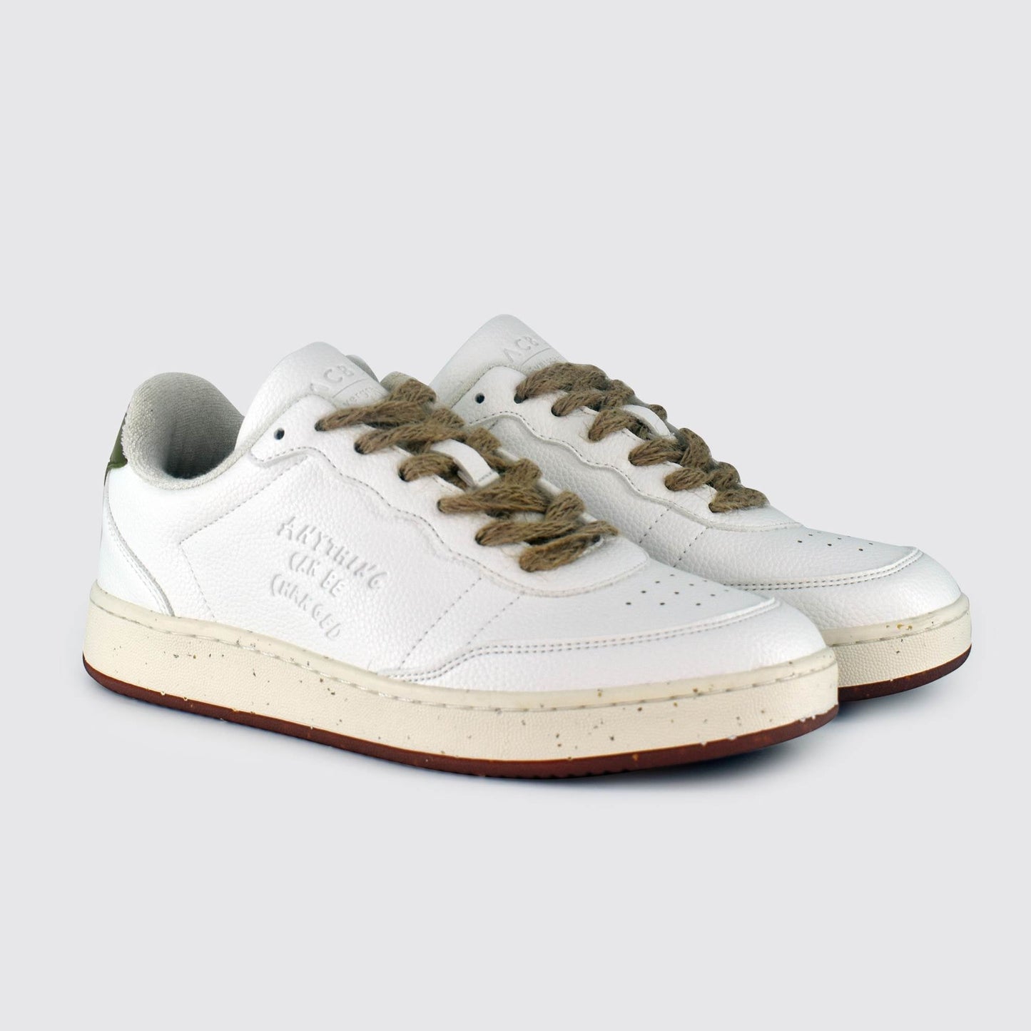 New - Evergreen White Green Cactus Shoes
