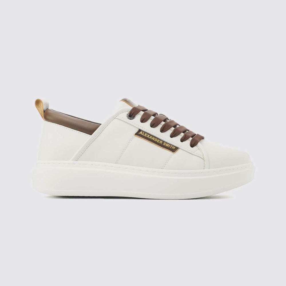 Eco Wembley Man White Brown Shoes