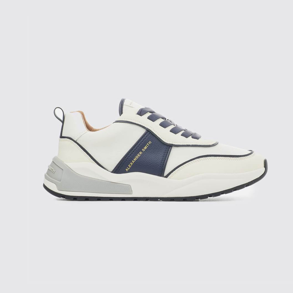 Eco Dover Man White Blue Shoes