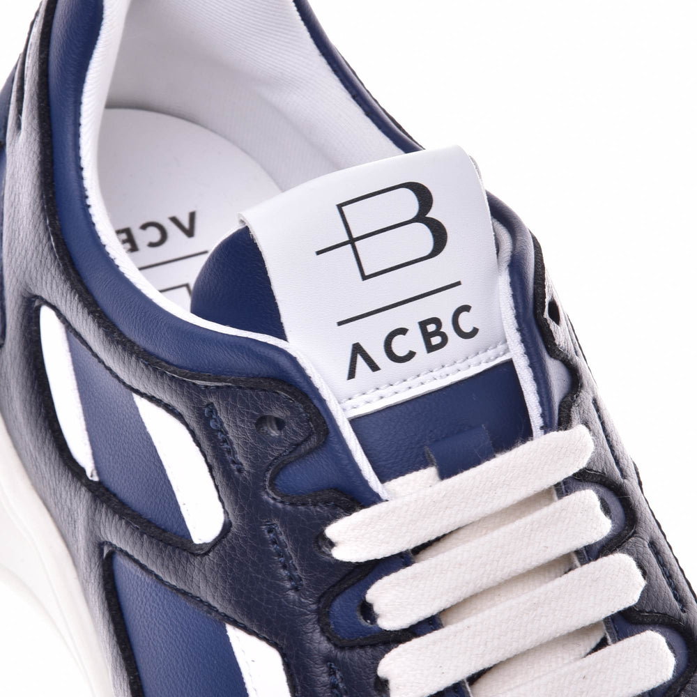 
                  
                    Sneakers in ecopelle blu
                  
                