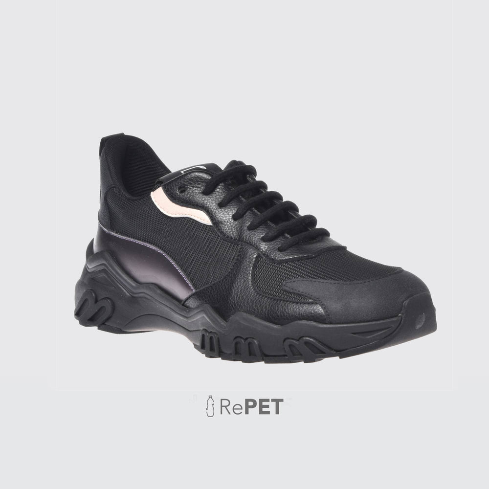 Sneaker in ecopelle nera