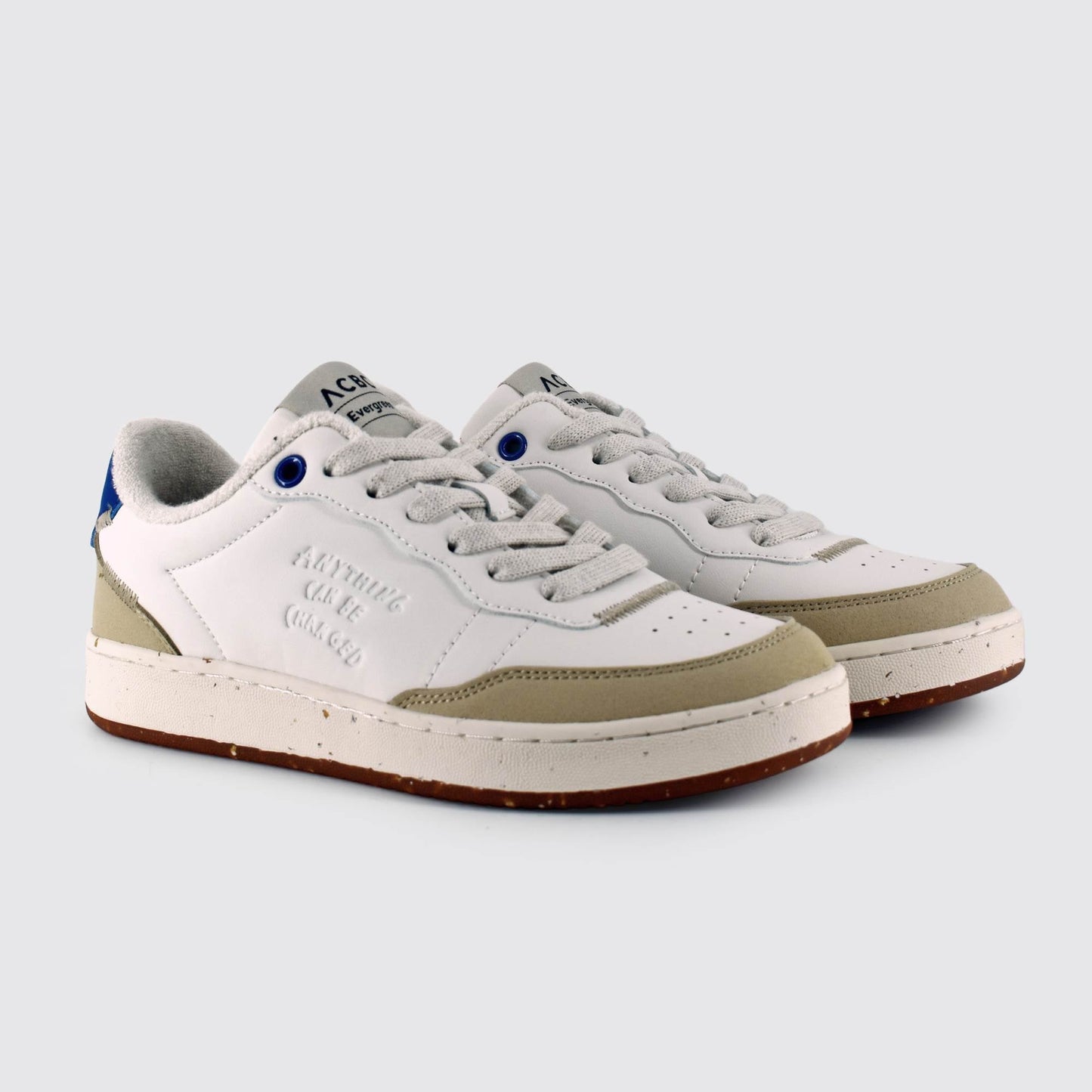 New - Evergreen Retro White Blue Shoes