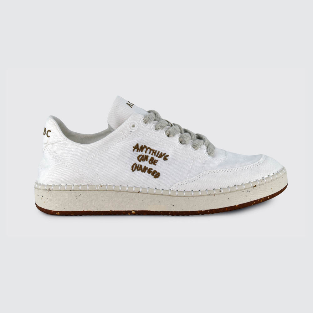 Evergreen No Glue White Shoes