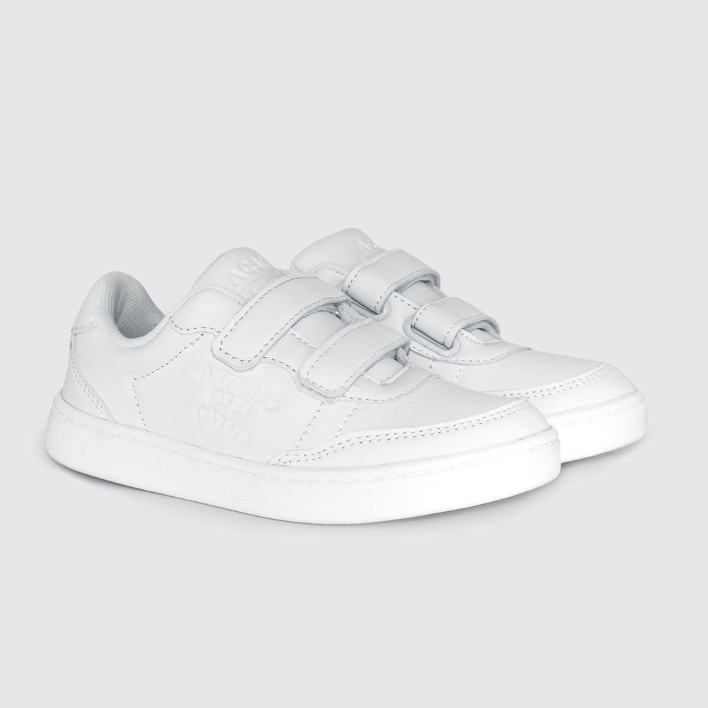 New - Evergreen Junior Strap White Blue Shoes