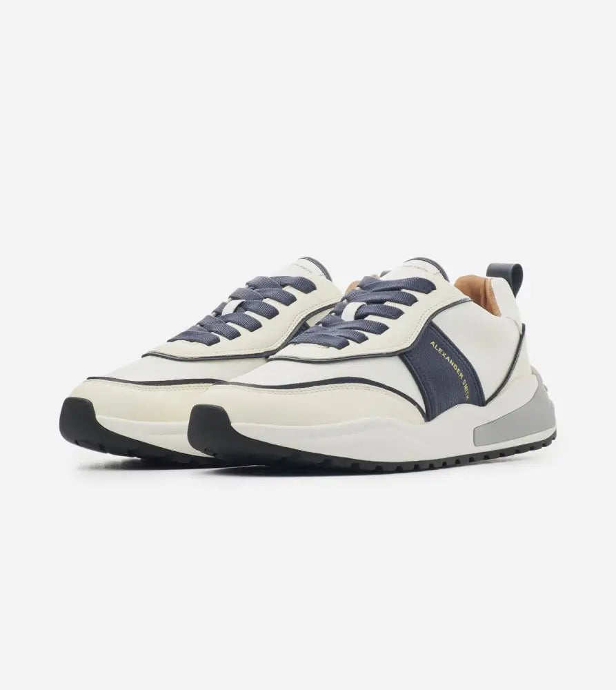 Eco Dover Man White Blue Shoes