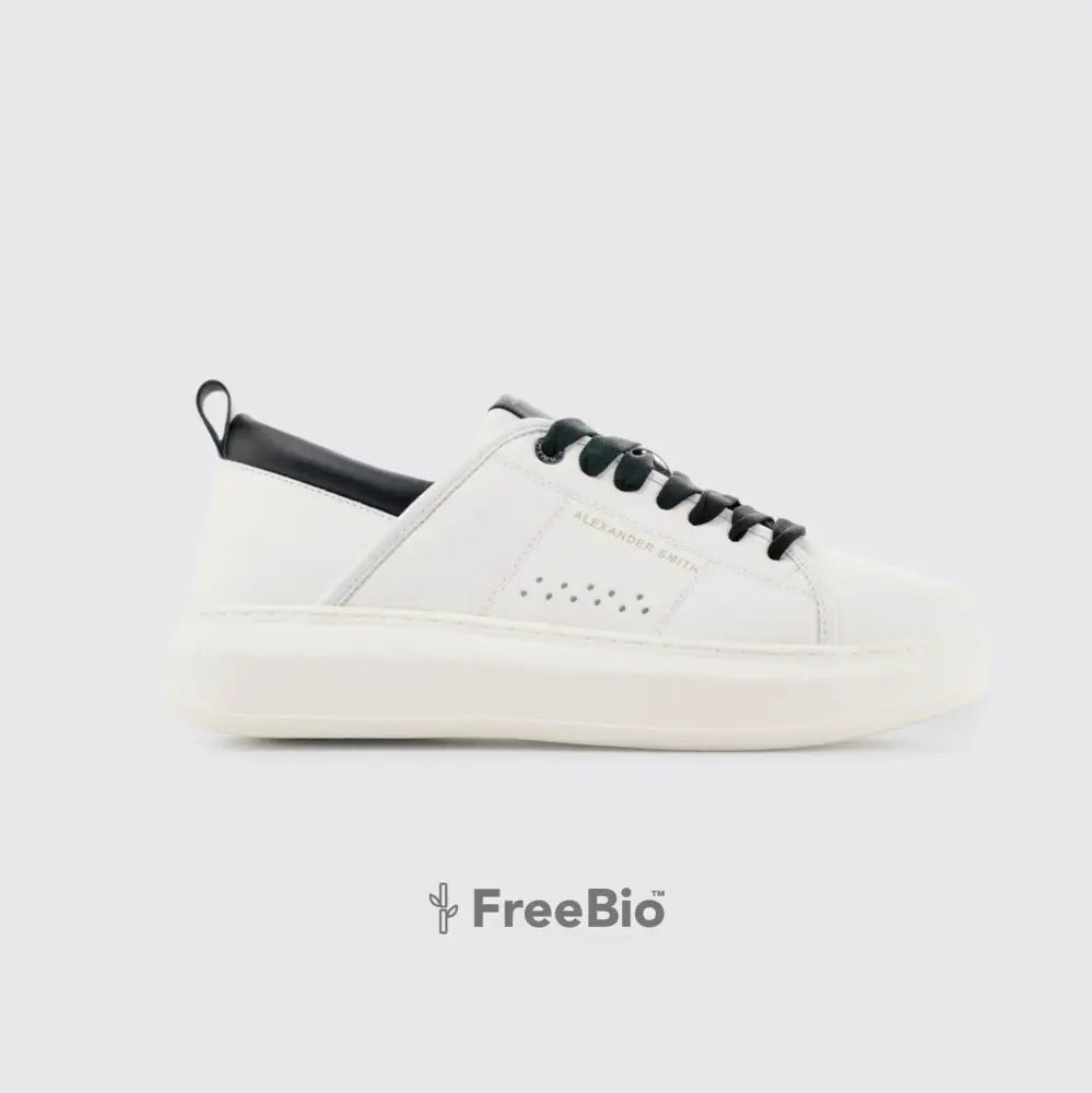 Eco Wembley Man White & Black Shoes