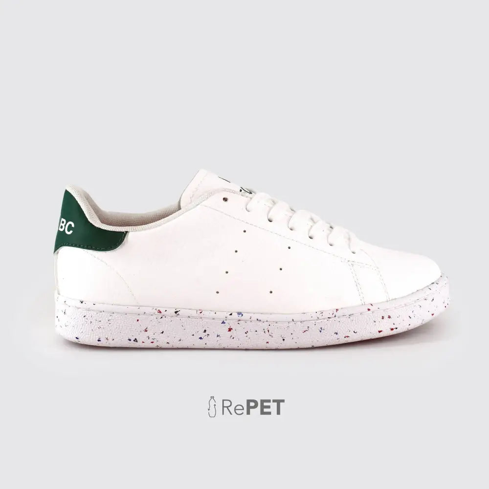 Fin White & Green Shoes