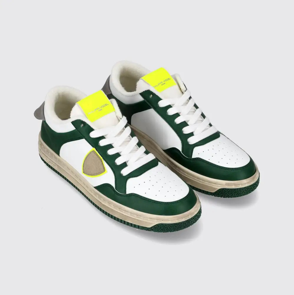 
                  
                    Lyon Low Green Yellow Shoes
                  
                